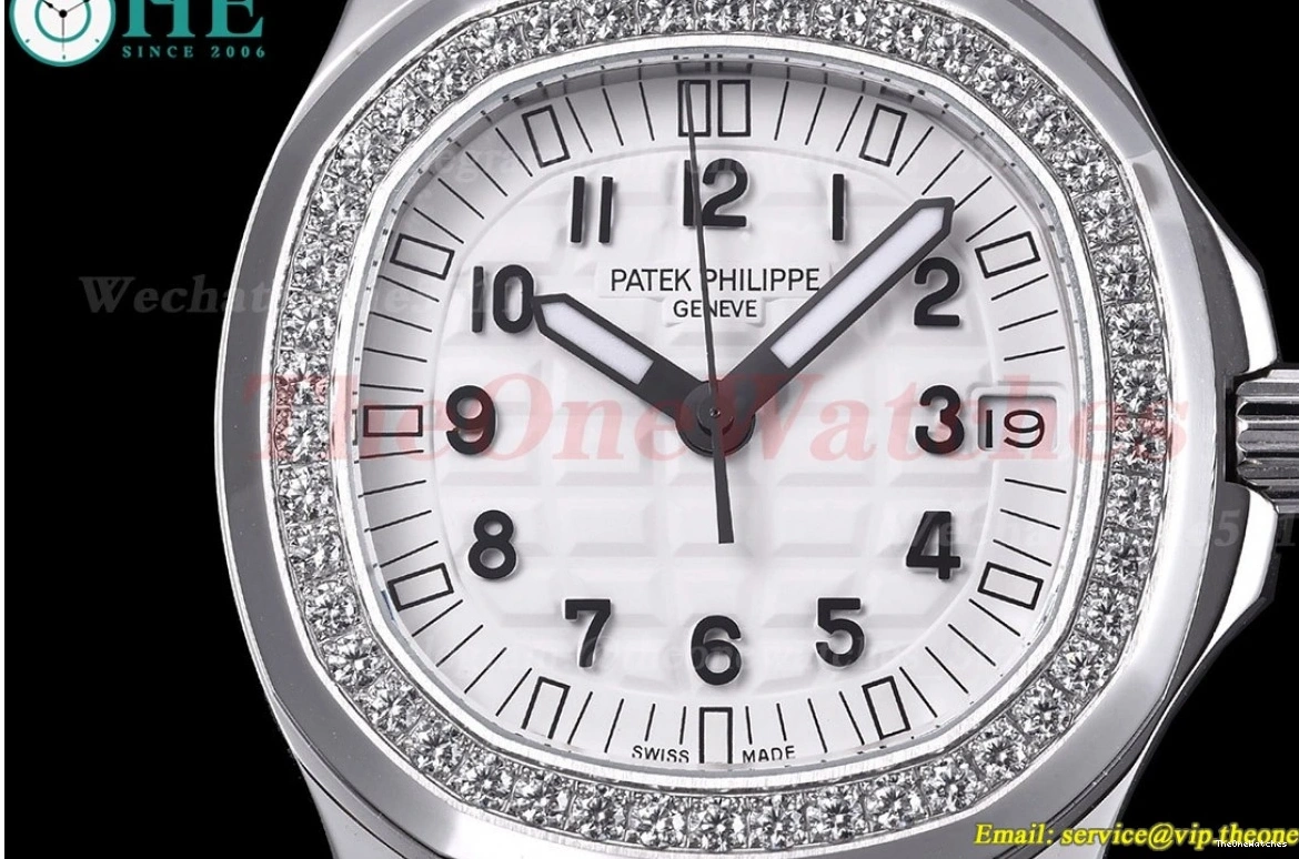 PPF Dial Aquanaut RU 35.6mm White SS A324 Ladies Dia 0523